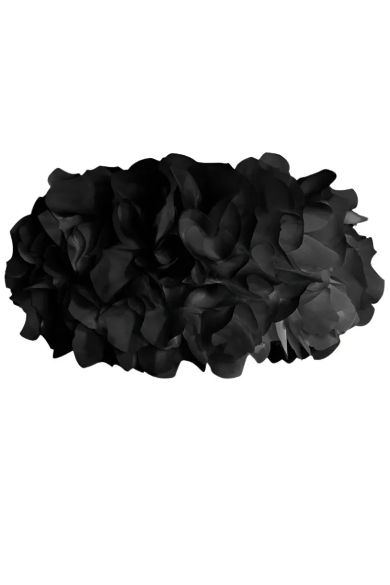 Tops<CULT MIA BRIELLE FLOWER TOP IN BLACK Midnight Black