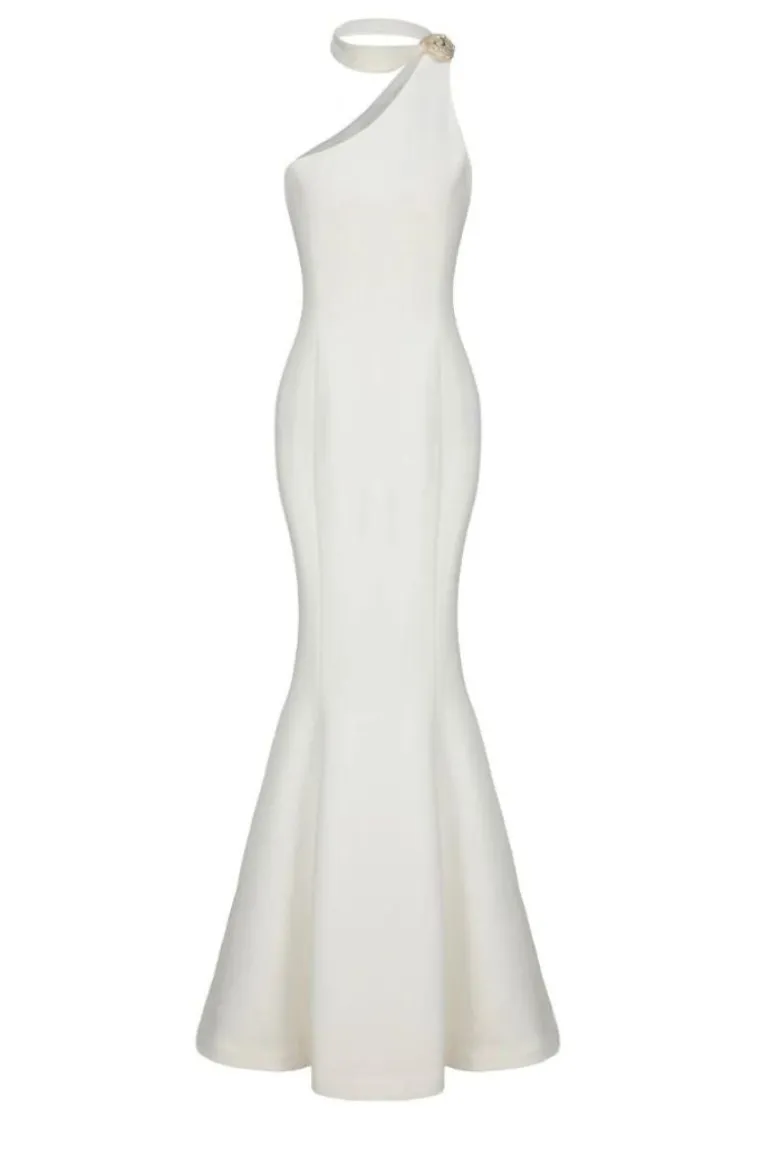 Dresses | Gowns<CULT MIA BRIELLE SILK GOWN White
