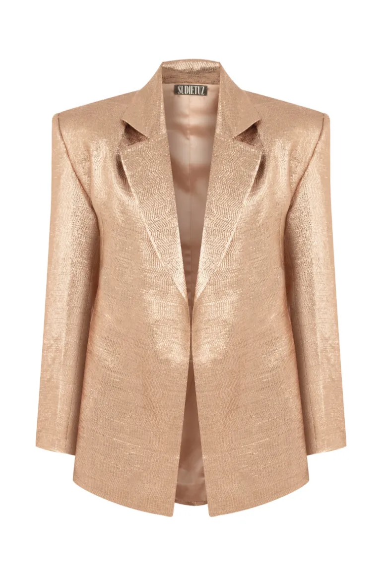 Blazers<CULT MIA SHIMMER BLAZER Bronze