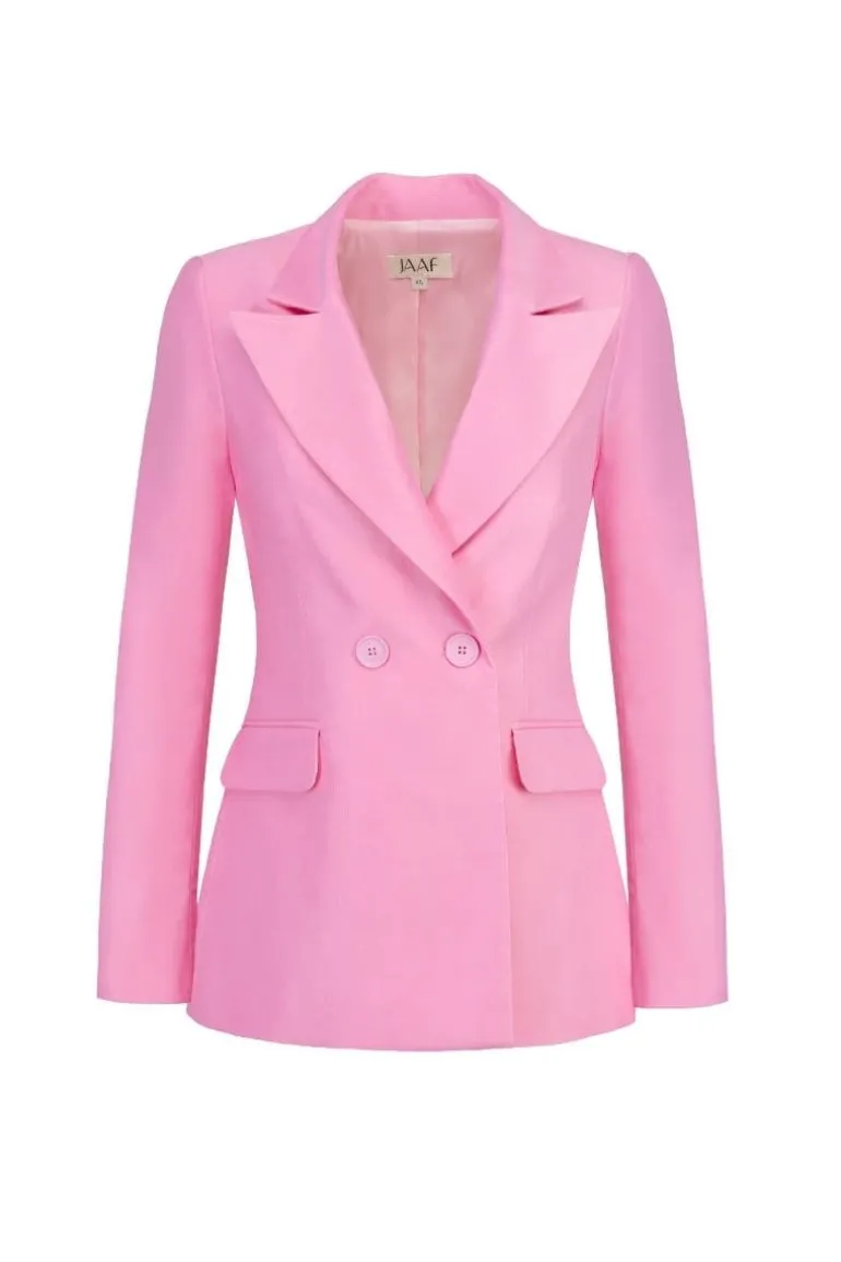 Blazers<CULT MIA BUBBLEGUM DOUBLE-BREASTED BLAZER Bubblegum pink
