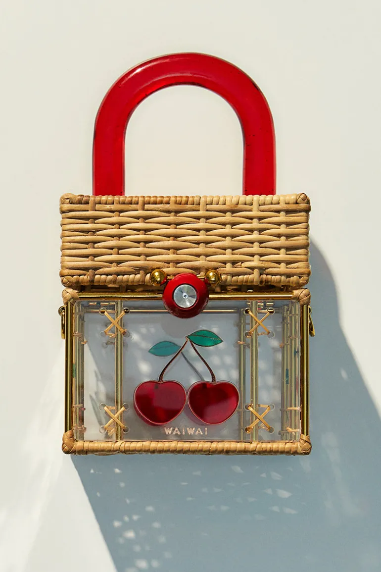 Top Handle Bags<CULT MIA CACAU CHERRY TOP HANDLE BAG Red