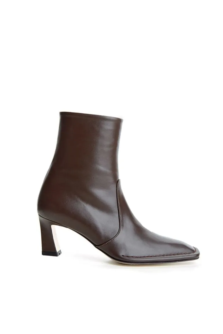 Boots<CULT MIA CALAIS CHOCOLATE ANKLE BOOTS Brown