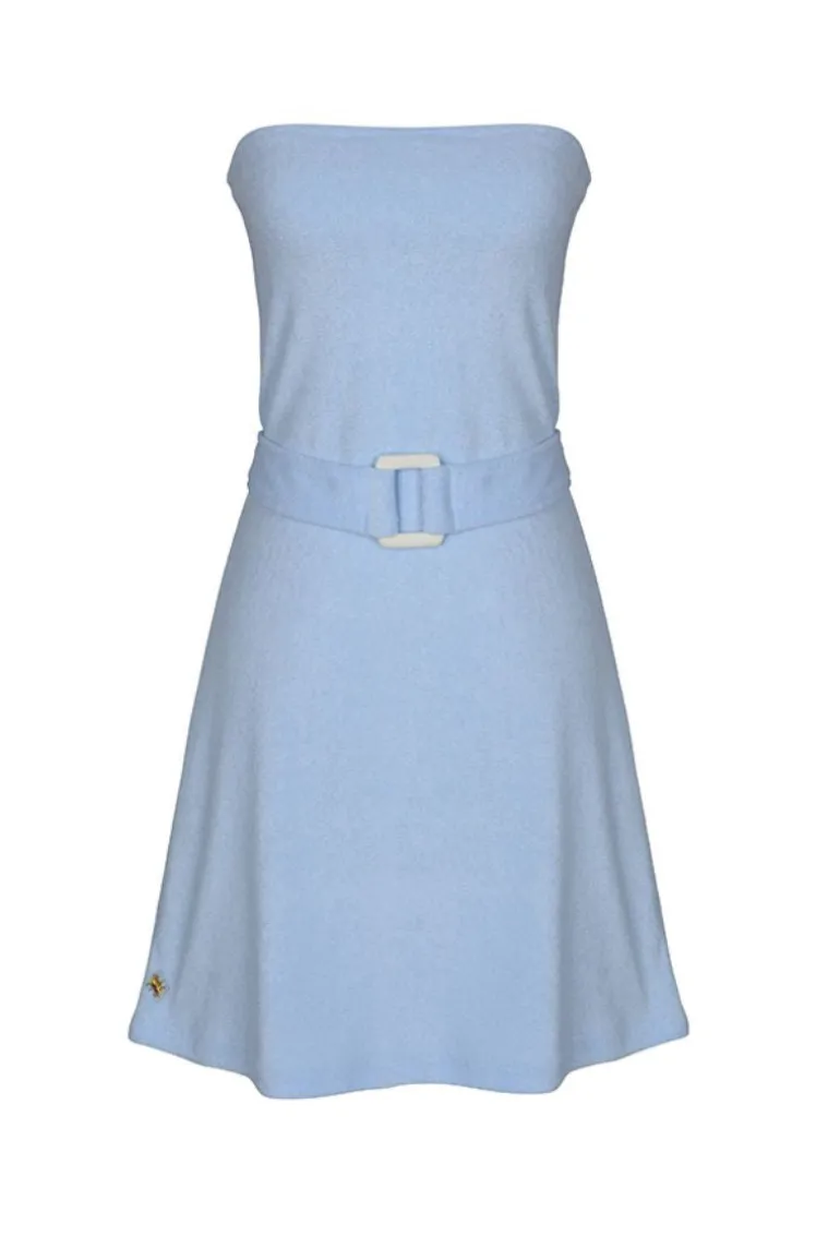 Dresses | Mini Dresses<CULT MIA CALIFORNIA TERRY MINI DRESS Baby Blue