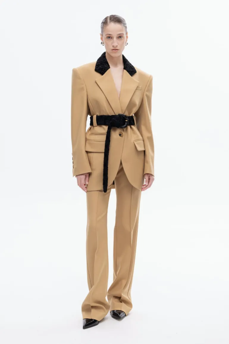 Pants<CULT MIA CLASSIC STRAIGHT LEG PANTS Camel