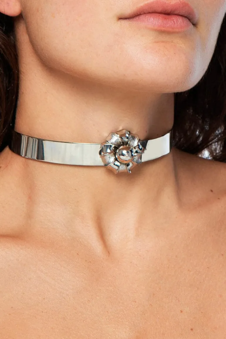 Necklaces<CULT MIA CAMELIA CHOKER Silver