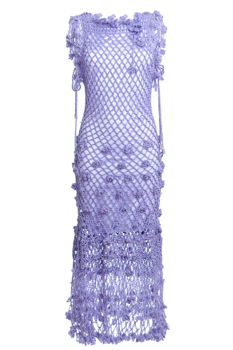 Dresses | Midi Dresses<CULT MIA CAMILA HANDMADE KNIT DRESS Purple