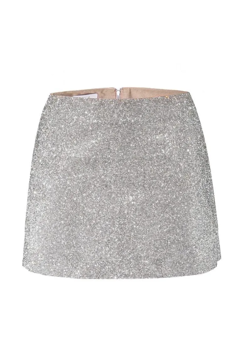 Skirts<CULT MIA CAMILLE -EMBELLISHED MINI SKIRT Crystal