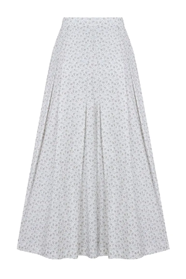 Outfit Sets<CULT MIA LALIA TOP AND JUNE SKIRT COTTON PRINTED SET Cannoli Cream