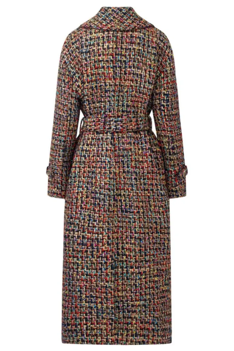 Coats<CULT MIA CAROLINE SEVEN COLORS TRENCH OVERCOAT Multicolor