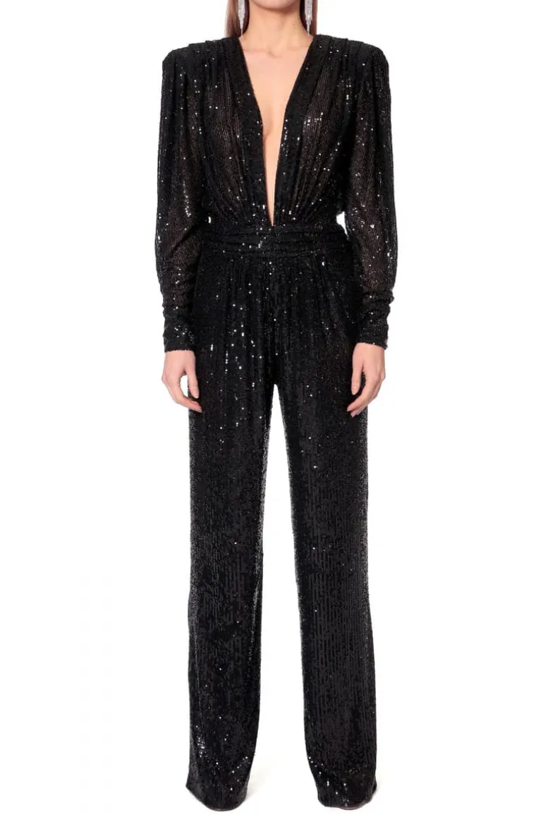 Jumpsuits<CULT MIA CAROLYN JUMPSUIT Obsidian Black