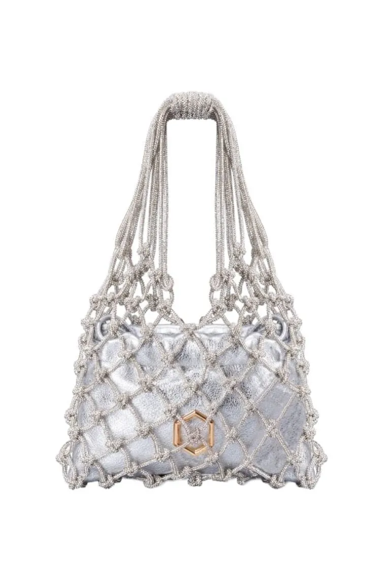 Top Handle Bags<CULT MIA CARRIE TOP HANDLE BAG Silver/Gold