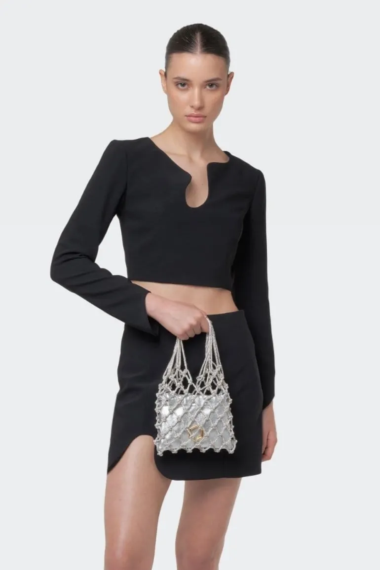 Top Handle Bags<CULT MIA CARRIE TOP HANDLE BAG Silver/Gold