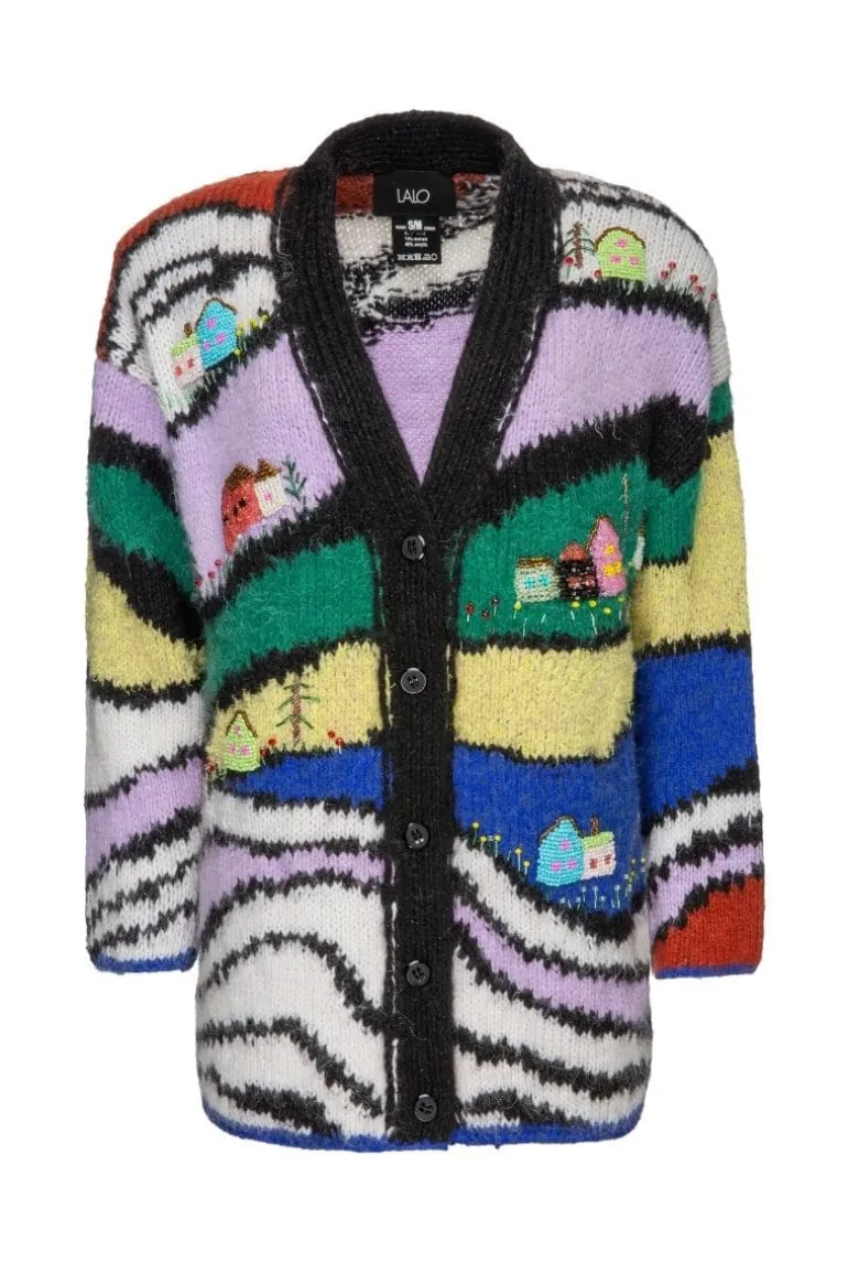 Knitwear<CULT MIA CASETTY OVERSIZED CARDIGAN Multicolor