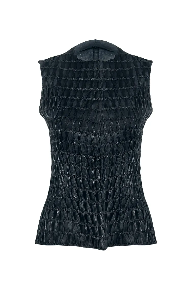 Knitwear<CULT MIA CATHEDRAL VEST Nude, Black