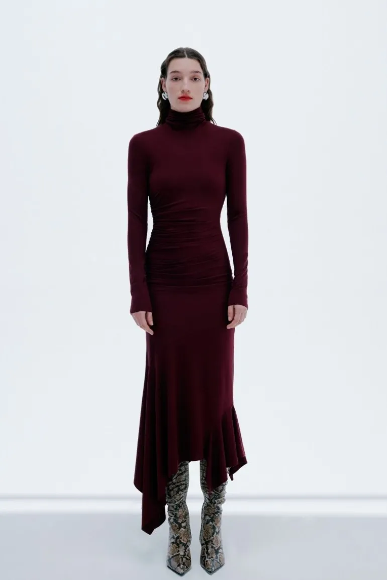 Dresses | Midi Dresses<CULT MIA CECILY DRESS IN Burgundy