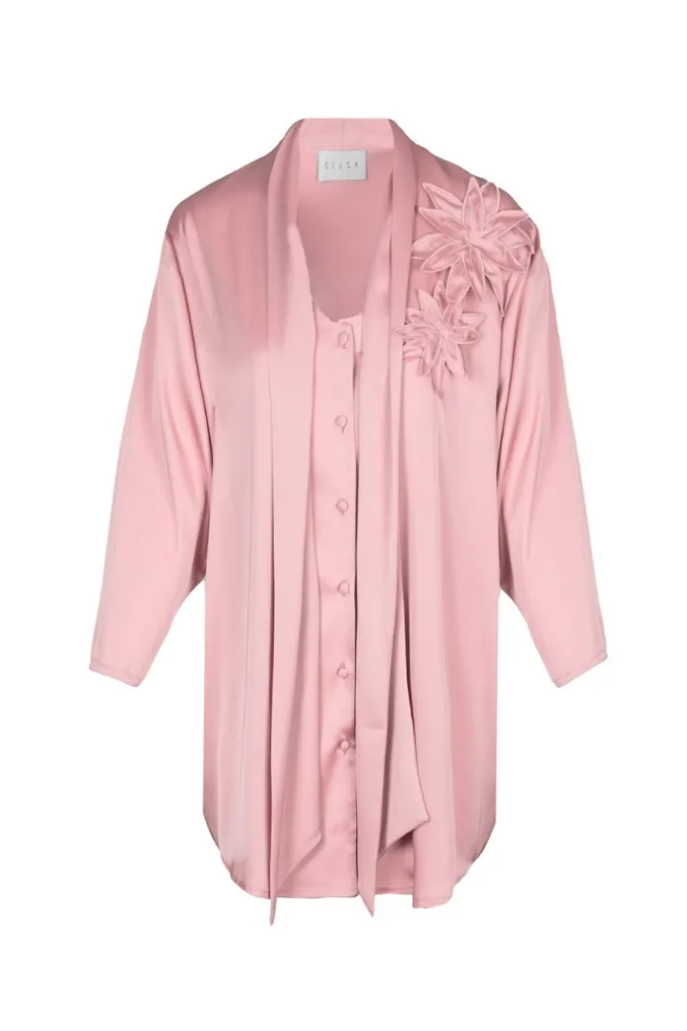 Tops<CULT MIA CECILY SHIRT DRESS Pink