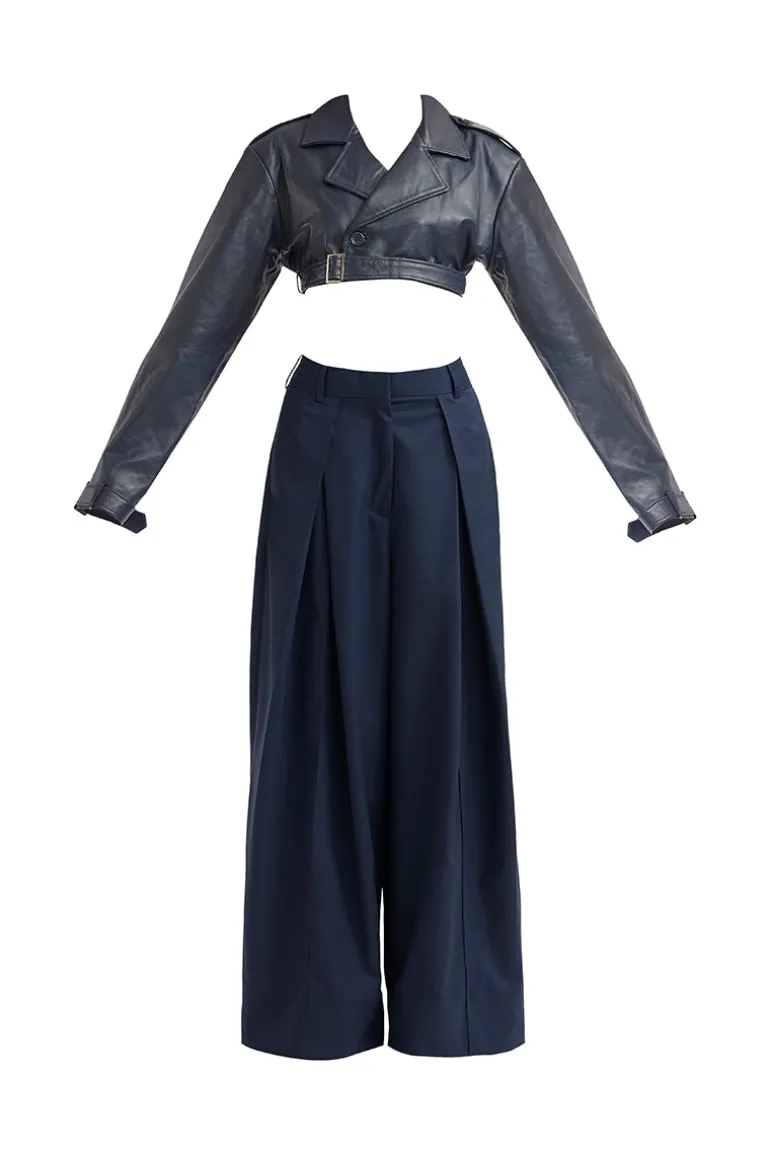 Outfit Sets<CULT MIA CELIA JACKET AND PANTS SET Navy Blue