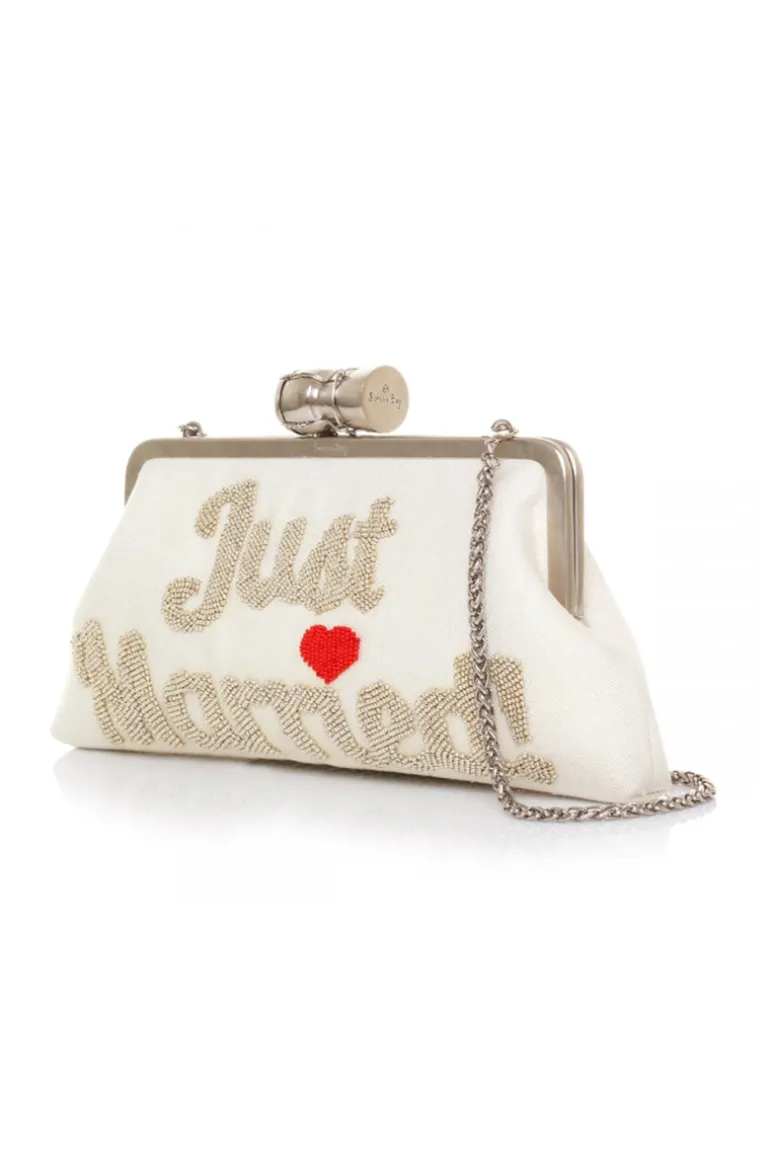 Top Handle Bags<CULT MIA CHAMPAGNE JUST MARRIED IVORY CLASSIC