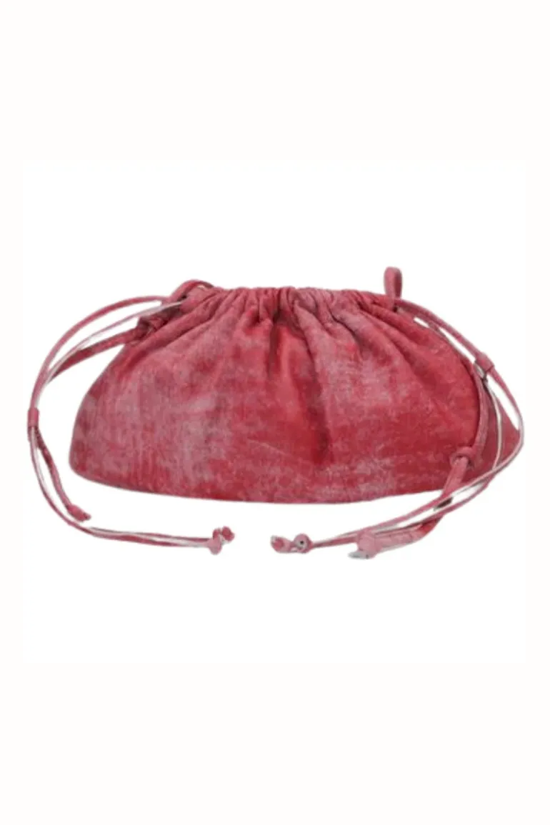Clutch Bags<CULT MIA CHARLIE LEATHER BAG IN Washed Red