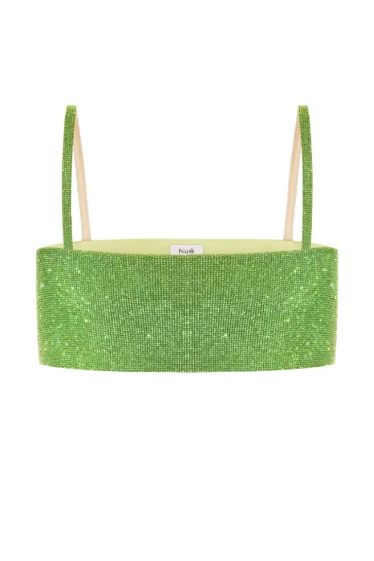Tops<CULT MIA CHARLOTTE APPLE CRYSTAL TOP Neon Green