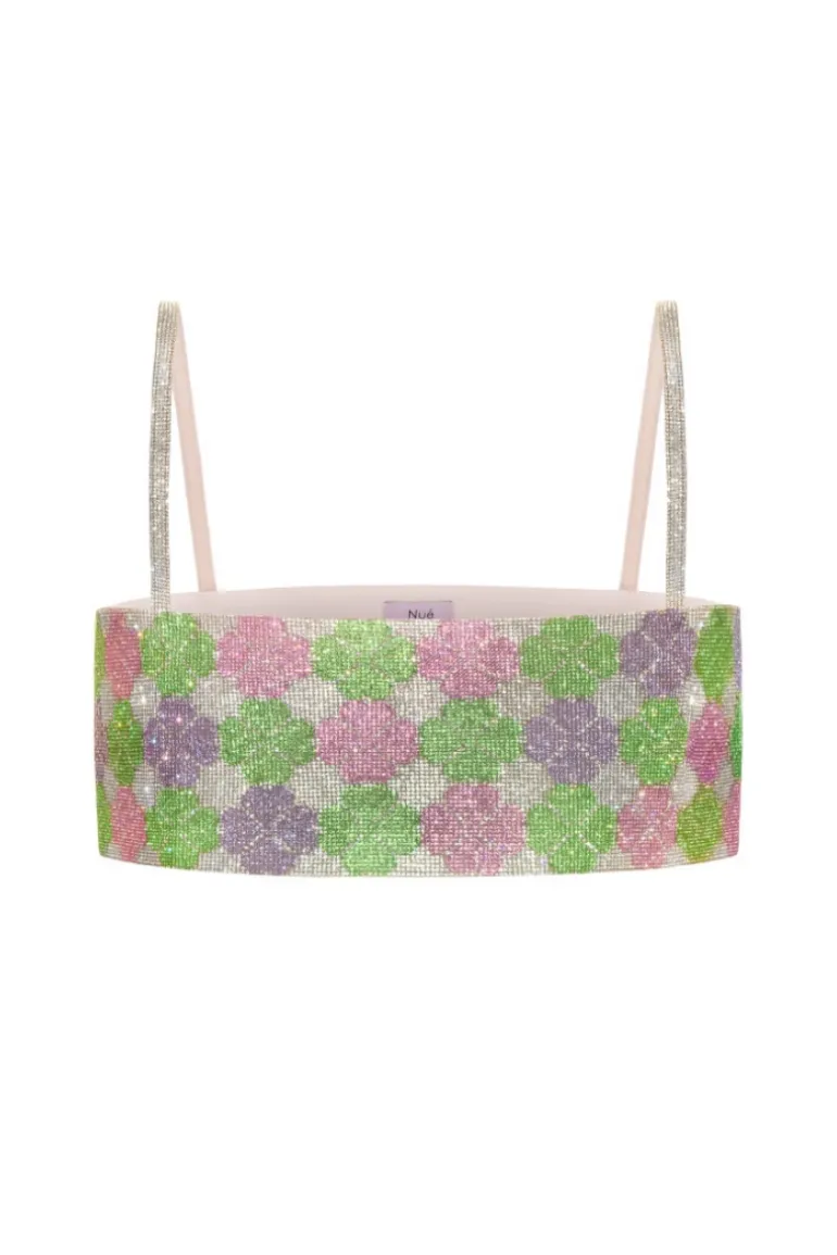 Tops<CULT MIA CHARLOTTE BLOSSOM PATTERN CRYSTAL TOP Multi