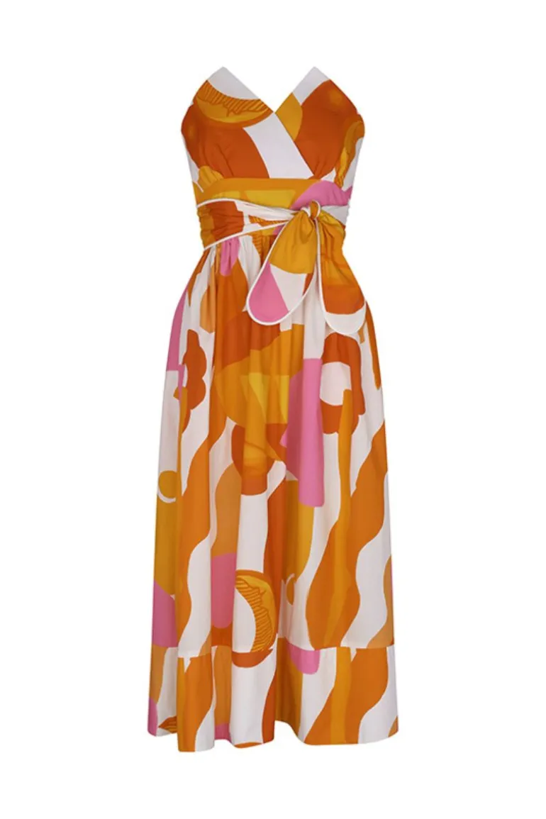 Dresses<CULT MIA CHARRO MIDI DRESS IN PRINT Marea Roja
