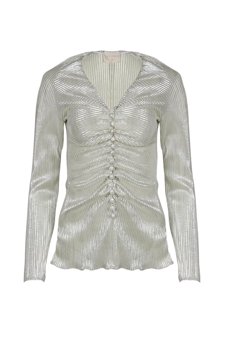 Tops<CULT MIA CHAVON TOP Black, Silver