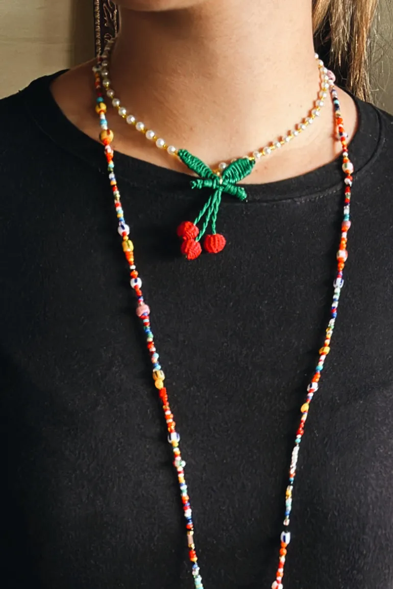 Necklaces<CULT MIA CHERRY BLOOM CHOKER Multi