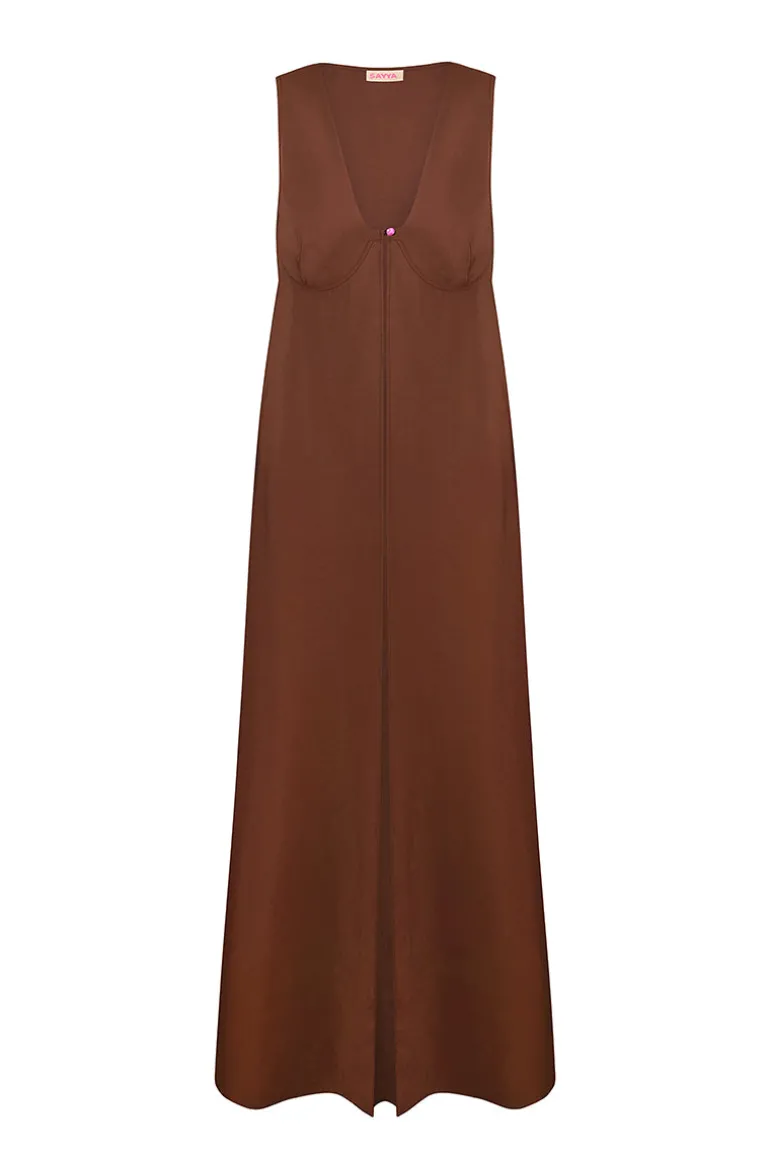 Tops<CULT MIA TUNIC VEST Chocolate