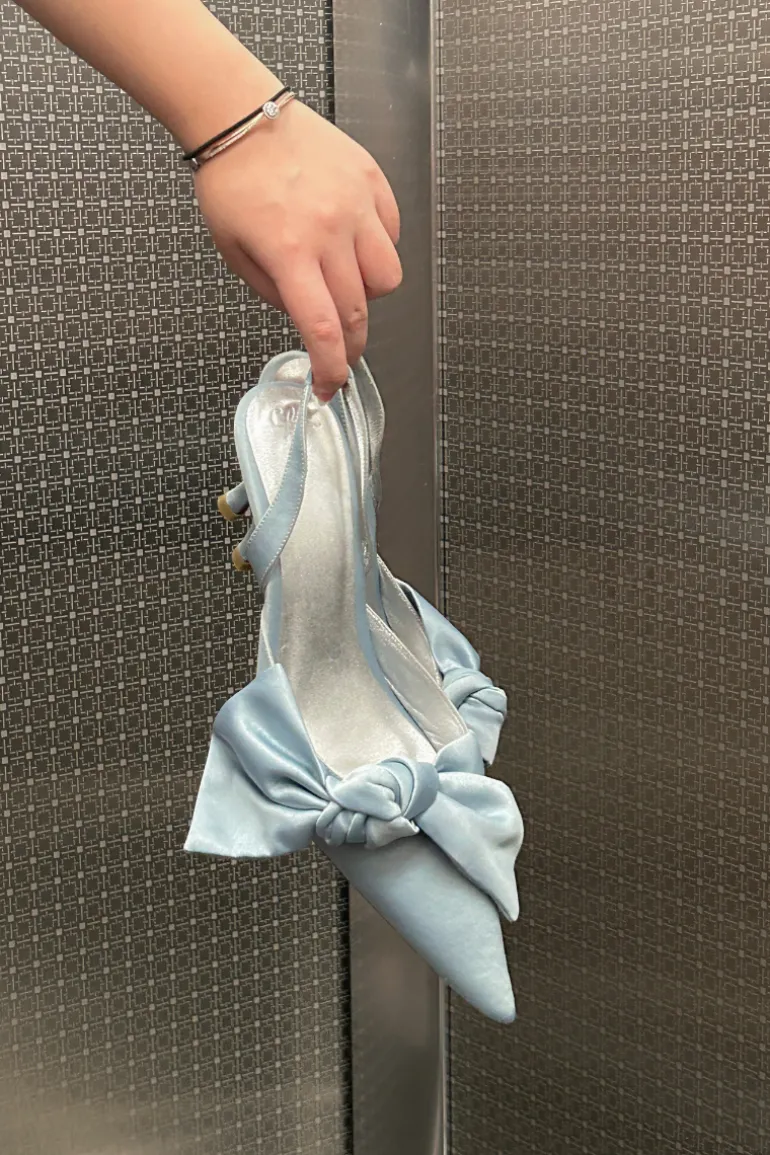Heels<CULT MIA CINDERELLA BOW HEELS Baby Blue