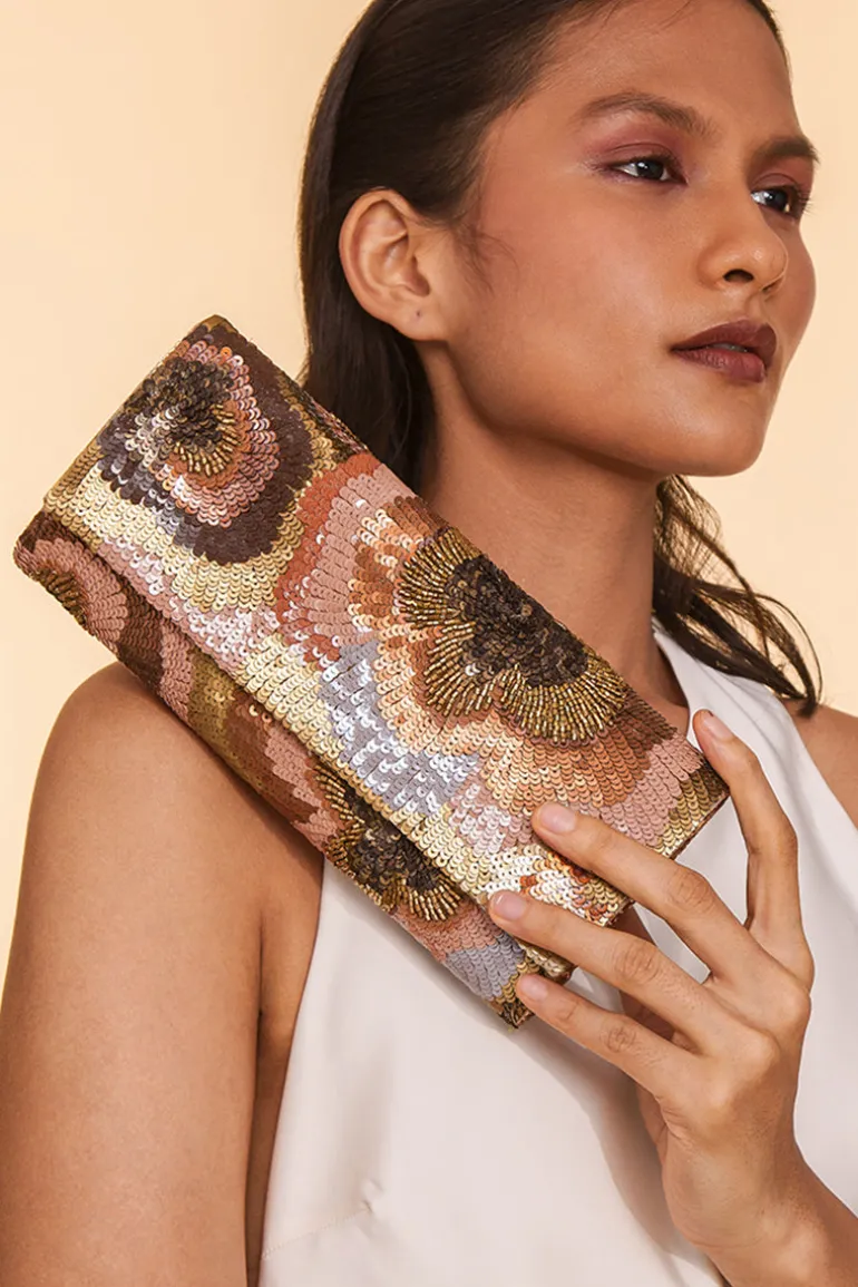 Clutch Bags<CULT MIA CIRA CLUTCH IN Brown