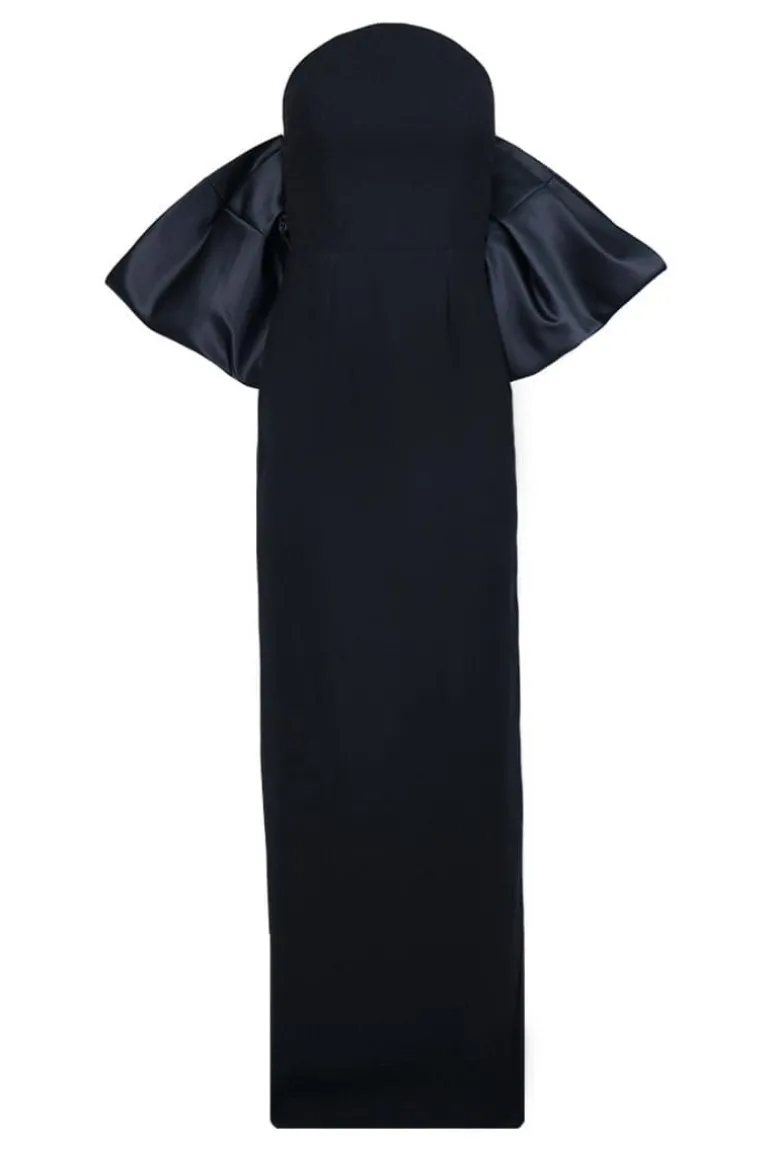 Dresses | Gowns<CULT MIA CIRCULAR BODICE FULL-LENGTH GOWN Midnight Black