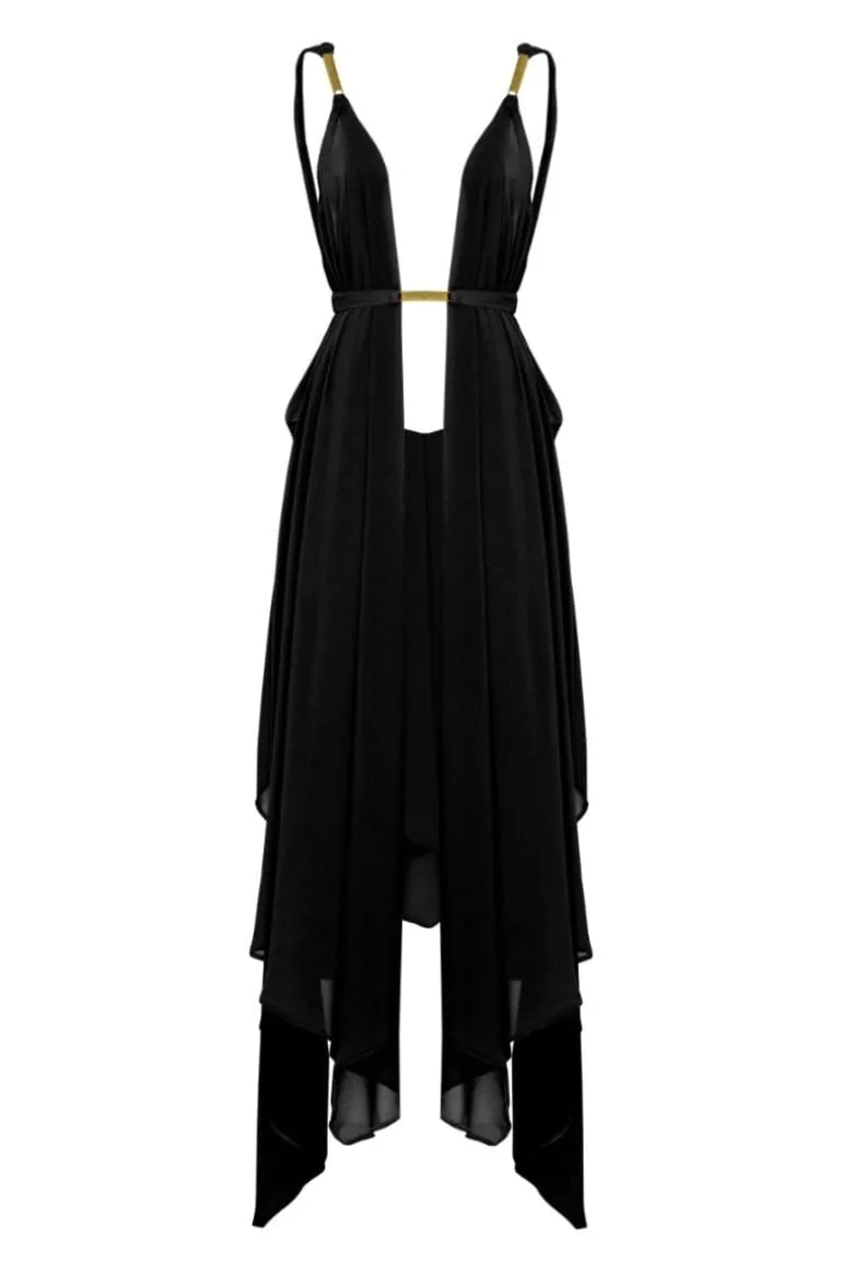 Swimwear<CULT MIA CLEMENTINE BEACH COVER UP Black