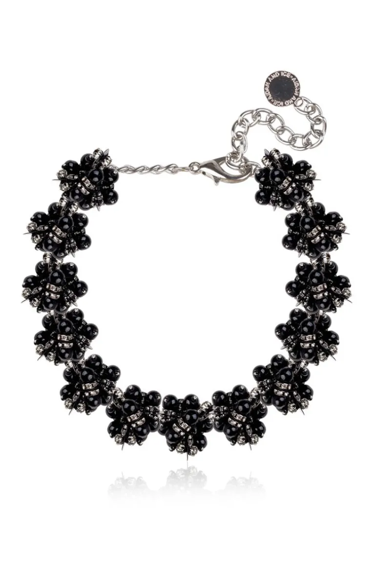 Necklaces<CULT MIA CLEORA BLACK NECKLACE Grey, Black