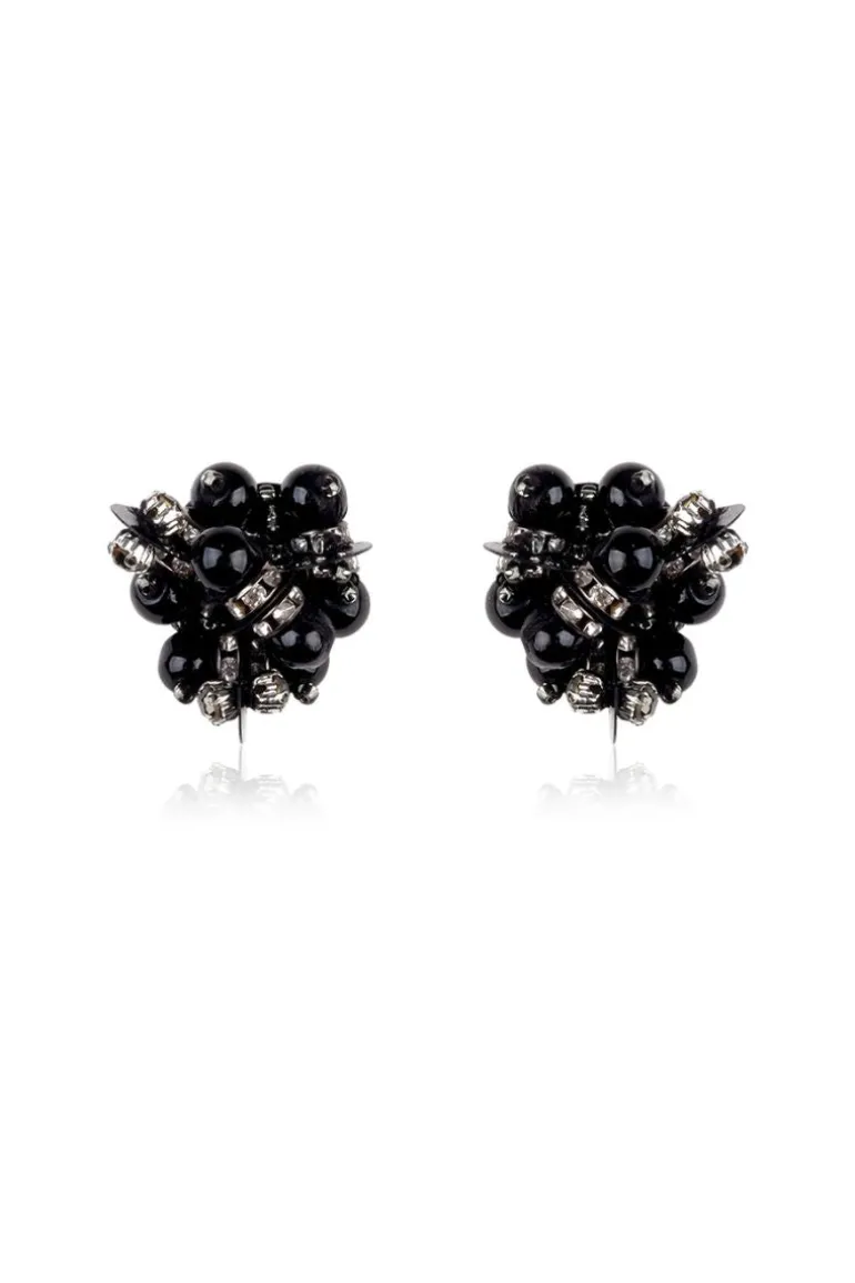 Earrings<CULT MIA CLEORA IN BLACK EARRINGS Grey, Black