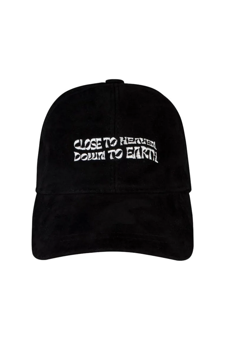 Hats<CULT MIA CLOSE TO HEAVEN EMBROIDERED CAP Black
