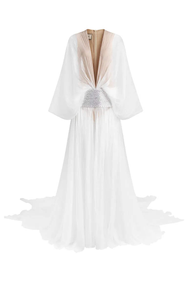 Dresses | Gowns<CULT MIA CLOUDY ELEGANT GOWN IN White
