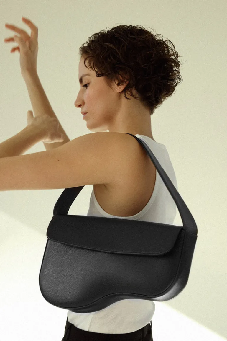 Shoulder Bags<CULT MIA CLOVER HANDBAG Black