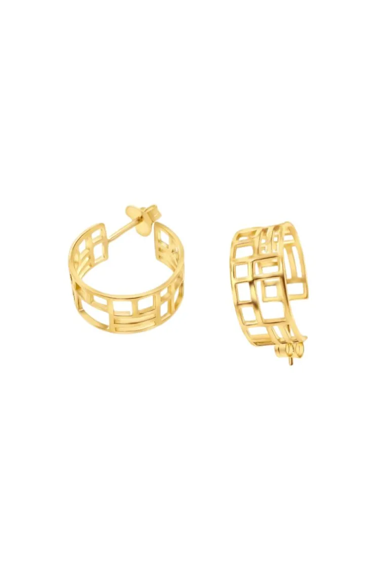 Earrings<CULT MIA COLOSSEO YELLOW VERMEIL MINI EARRINGS Gold