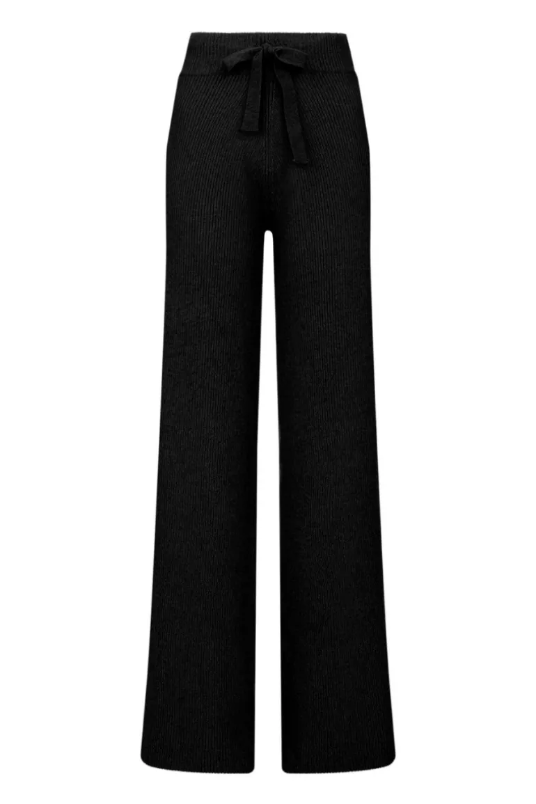 Pants<CULT MIA COMO CASHMERE TROUSER IN Black