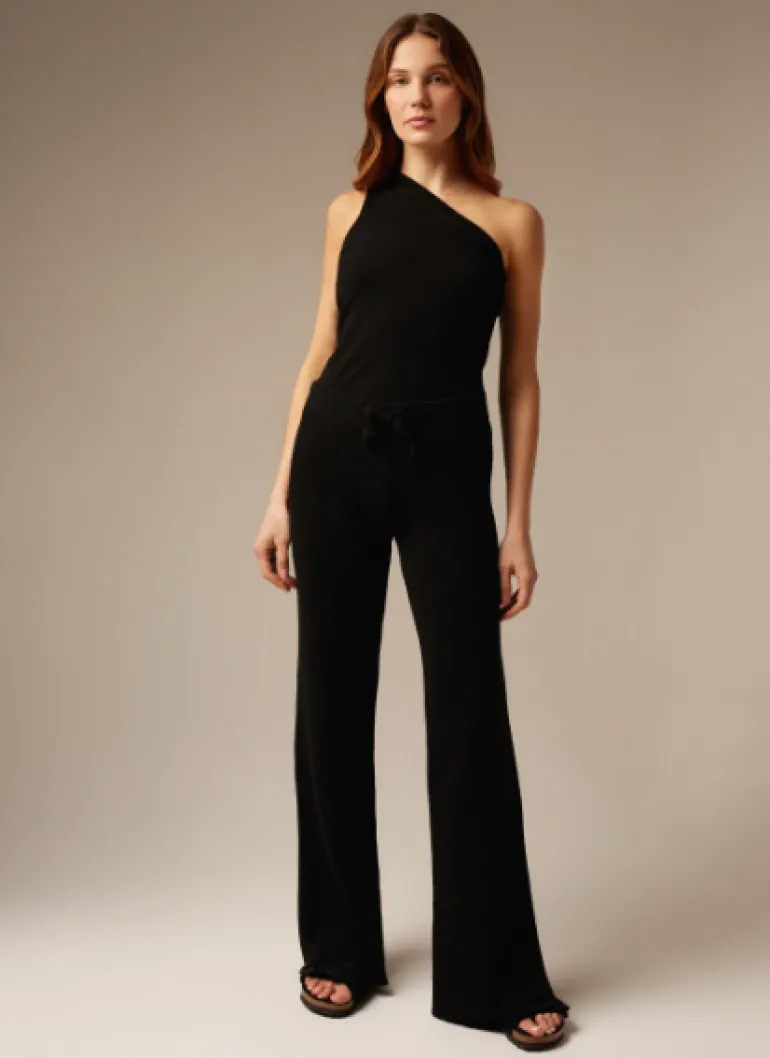 Pants<CULT MIA COMO CASHMERE TROUSER IN Black
