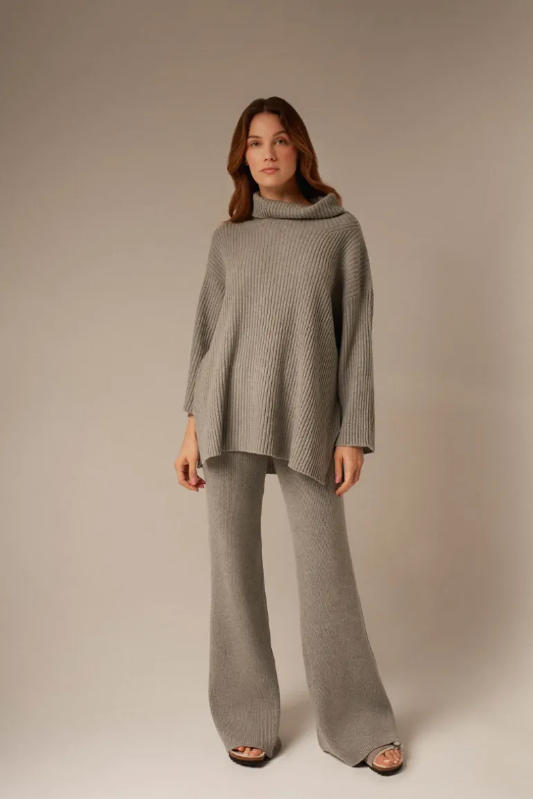 Pants<CULT MIA COMO CASHMERE TROUSER IN Gray