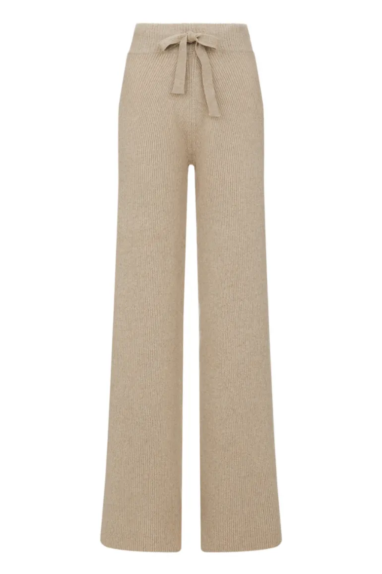 Pants<CULT MIA COMO CASHMERE TROUSER IN Sand