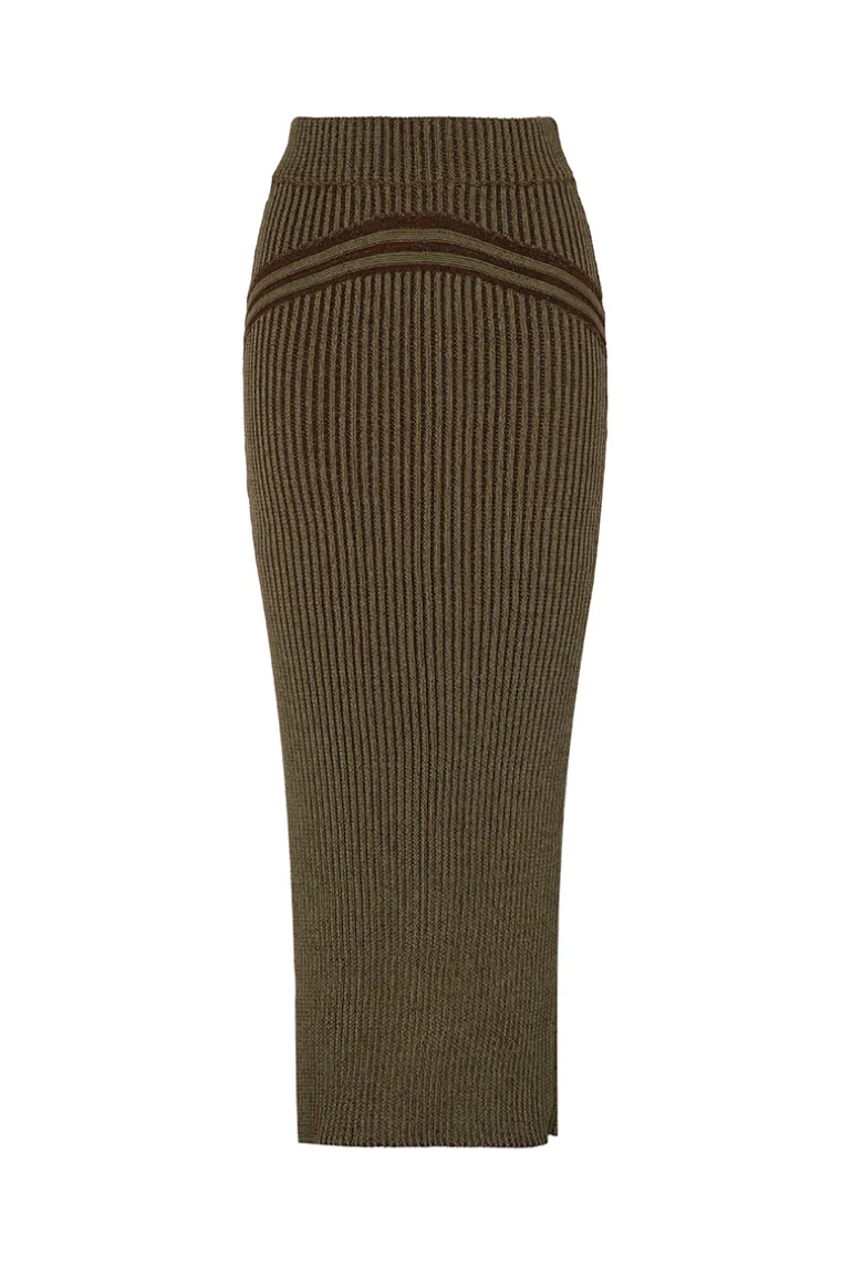 Skirts<CULT MIA CORRIENTE BROWN SKIRT Green