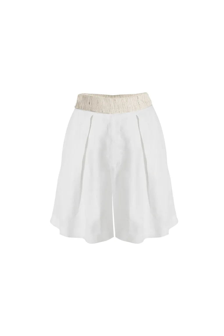 Pants<CULT MIA COSTA SHORTS White, Natural.