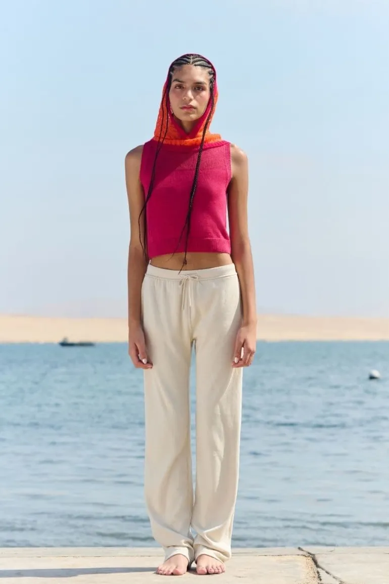 Pants<CULT MIA MESH PANTS Cream