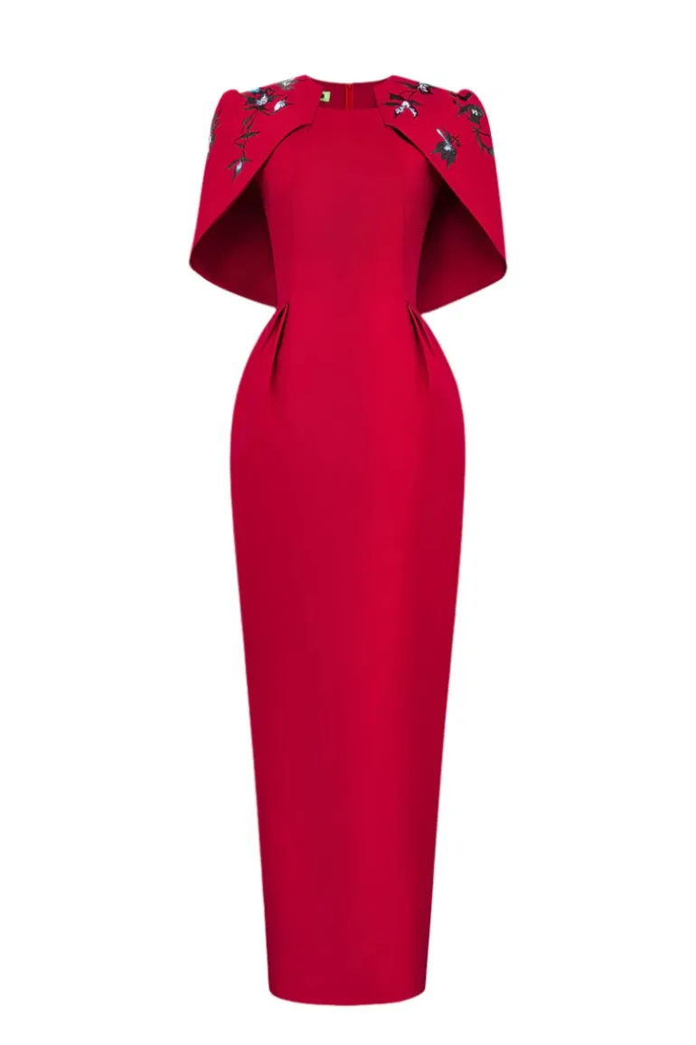 Dresses | Gowns<CULT MIA CRIMSON COSMOS GOWN Crimson Red