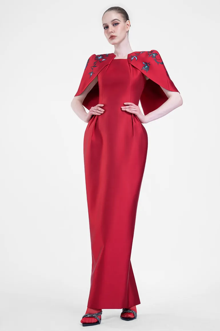 Dresses | Gowns<CULT MIA CRIMSON COSMOS GOWN Crimson Red