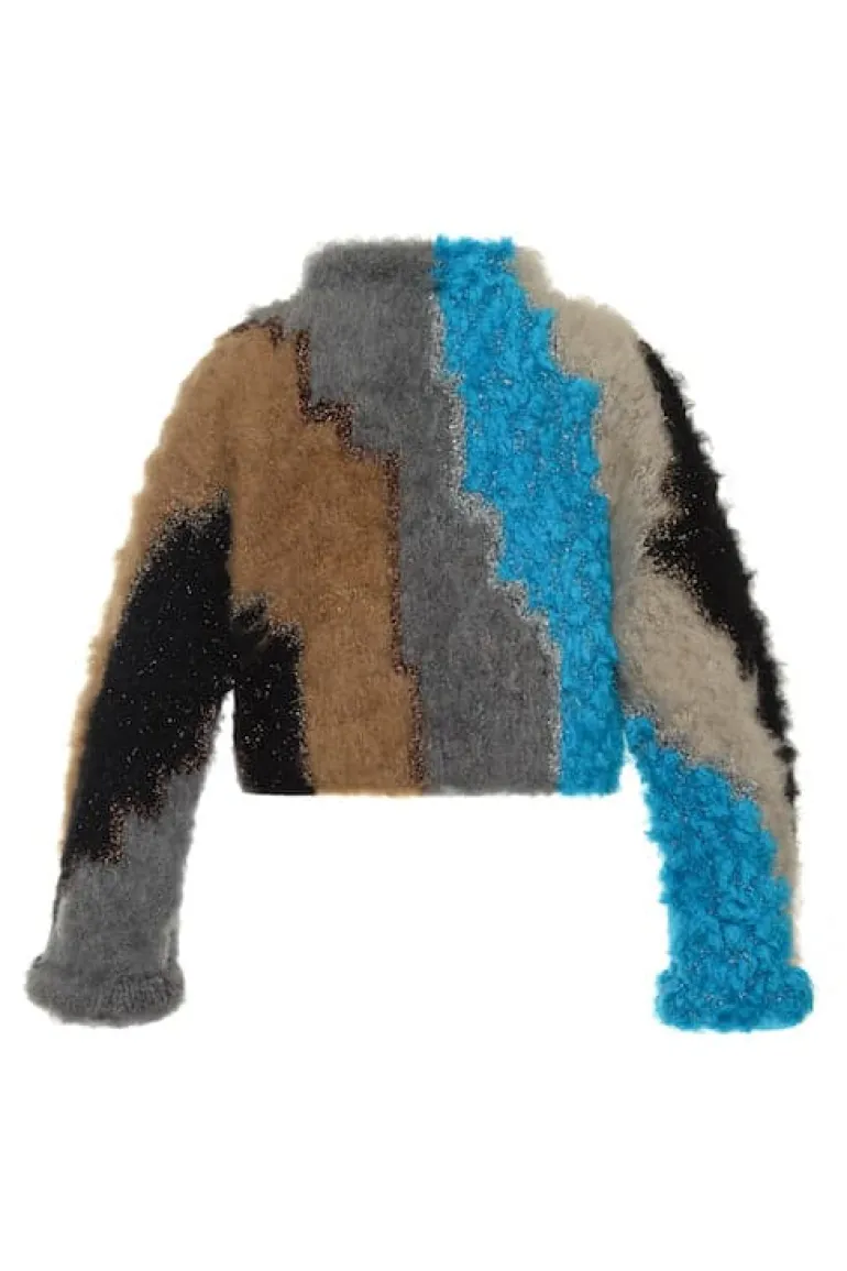 Knitwear<CULT MIA CROPPED WOOL SWEATER