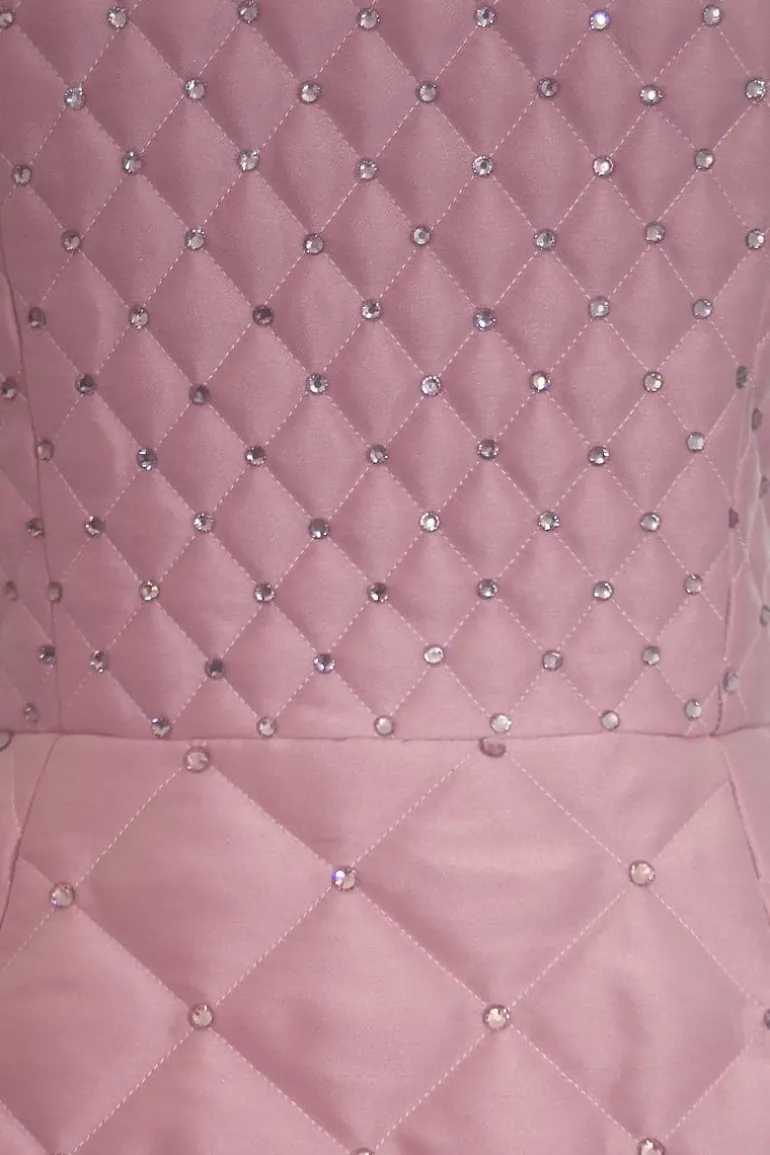 Dresses | Mini Dresses<CULT MIA X COMPTE SPAIN QUILTED MINI DRESS IN PINK Baby Pink